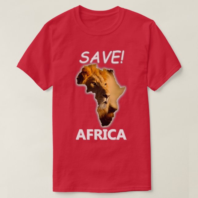 T-shirt Sauvez l'Afrique (Design devant)