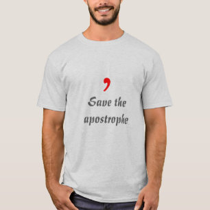 T-shirt Sauvez l'apostrophe