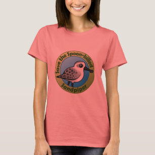 T-shirt Sauvez le bécasseau Cuillère-affiché