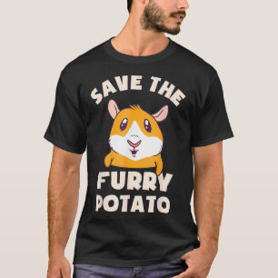 T-shirt Sauvez le cadeau de pomme de terre fourrure Guinée