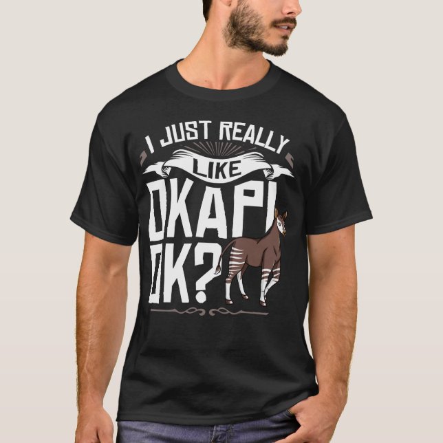T-shirt Sauvez le cadeau Okapi Giraffe Zebra (Devant)