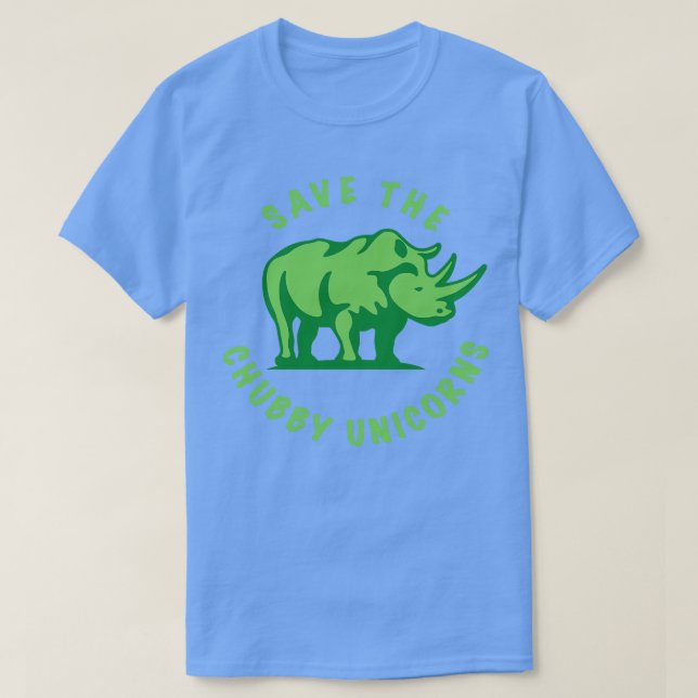 T-shirt Sauvez Le Chubby Unicorn (Design devant)