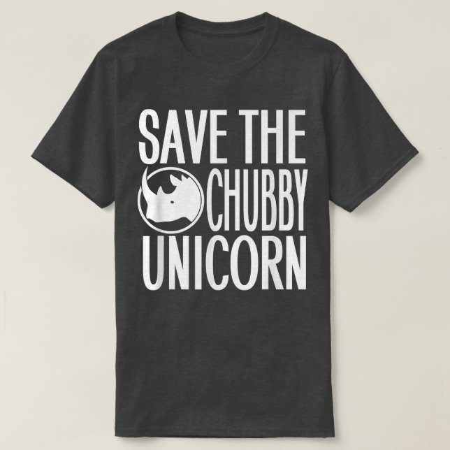 T-shirt Sauvez Le Chubby Unicorn Rhino Lover & Gift (Design devant)
