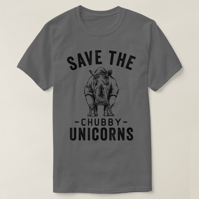 T-shirt Sauvez le Chubby Unicorns Rhino Lovers (Design devant)