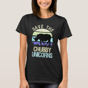 T-shirt Sauvez Le Chubby Unicorns Rhino Vintage