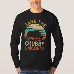 T-shirt Sauvez le Chubby Unicorns Rhino Vintage animal dro