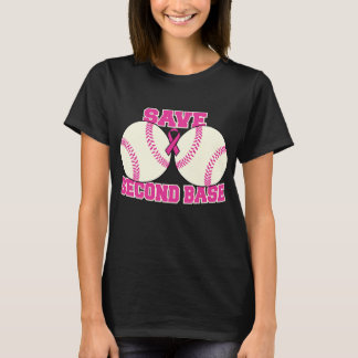 T-shirt Sauvez Le Deuxième Cancer Du Sein De Base