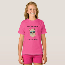 T-shirt Sauvez le drame pour votre lama