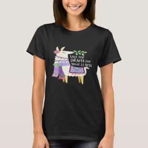 T-shirt Sauvez le Drame pour Votre Lama Mignon Amoureux