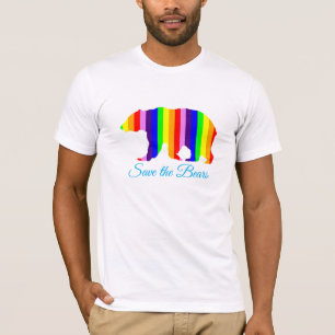 T-shirt Sauvez le grand humour gai de fierté d'ours d'ours