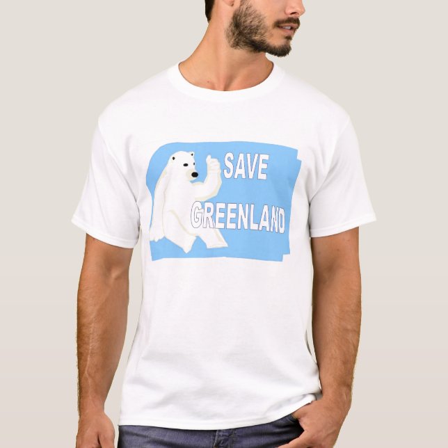 T-shirt Sauvez le Groenland (Devant)