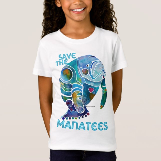 T-Shirt Sauvez le lamantin (Devant)
