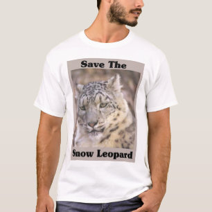 T-shirt Sauvez le léopard de neige