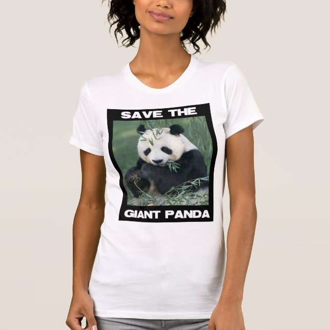 T-shirt Sauvez le panda géant (Devant)