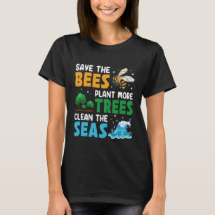 T-shirt Sauvez Le Plante Des Abeilles Plus De Jour des ter