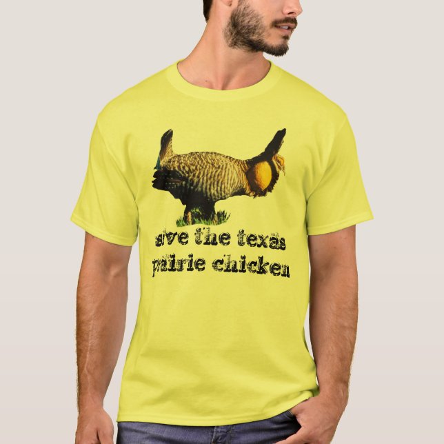 T-shirt sauvez le poulet de prairie du Texas (Devant)