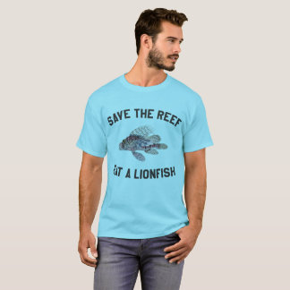 T-shirt Sauvez le récif mangent un Lionfish