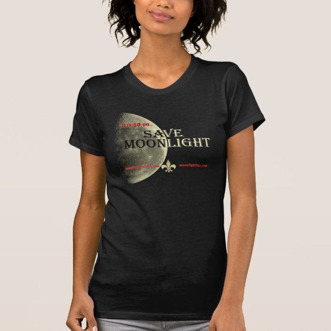 T-shirt Sauvez le rouge de clair de lune (Devant)
