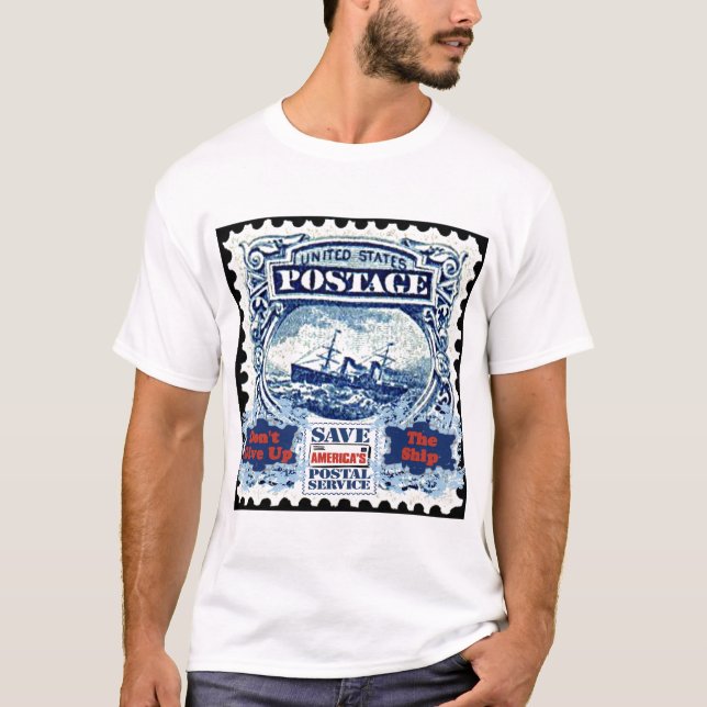 T-shirt Sauvez le service postal n'abandonnent pas le (Devant)