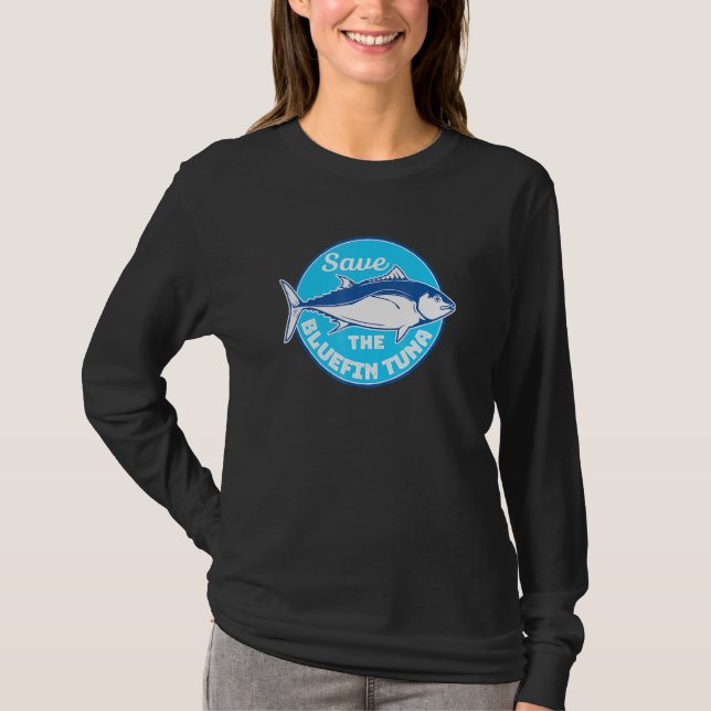 T-shirt Sauvez Le Thon Rouge En Danger Animal Profond Mer  (Devant)
