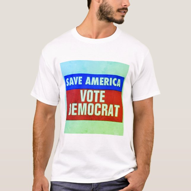 T-shirt Sauvez le vote Démocrate de l'Amérique (Devant)