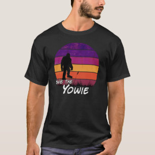 T-shirt 'Sauvez le Yowie' en détresse, drôle de design rét