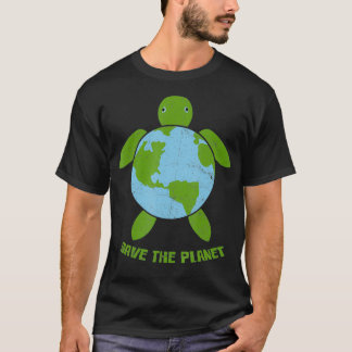 T-shirt Sauvez L'Environnement Du Jour des terres Planète