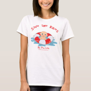 T-shirt Sauvez l'épargnant contre l'avortement et