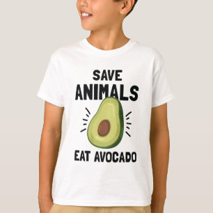 T-shirt Sauvez les animaux mangent le végétalien