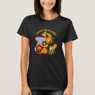 T-shirt Sauvez Les Animaux Planètes