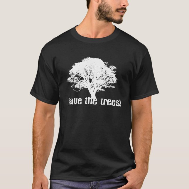 T-shirt Sauvez les arbres (Devant)
