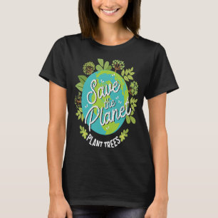 T-shirt Sauvez les arbres Plantes de la planète