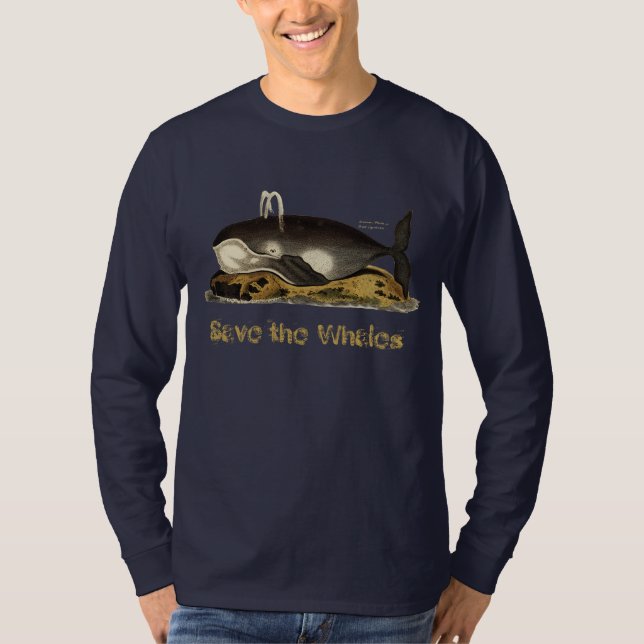 T-shirt Sauvez les baleines (Devant)