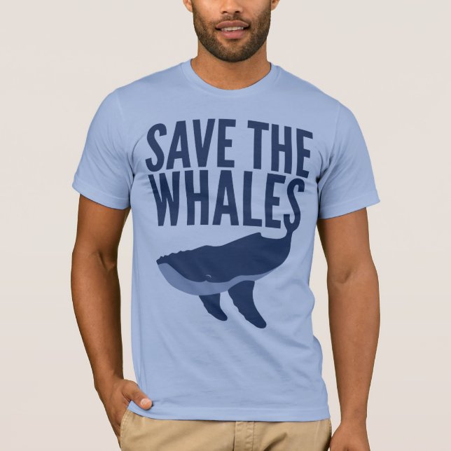 T-shirt Sauvez les baleines (Devant)