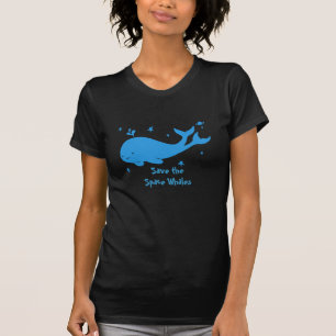 T-shirt Sauvez les baleines de l'espace