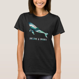 T-shirt Sauvez les baleines espèces protégées Sensibilisat