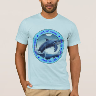 T-shirt Sauvez les baleines, Sauvez l'Océan, Sauvez l'Envi