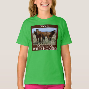 T-shirt Sauvez les chevaux sauvages