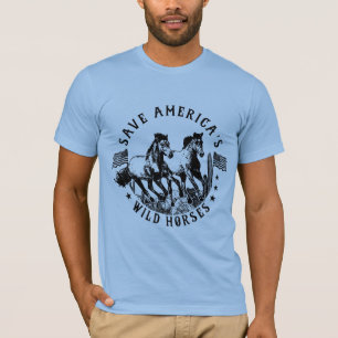 T-shirt Sauvez les chevaux sauvages