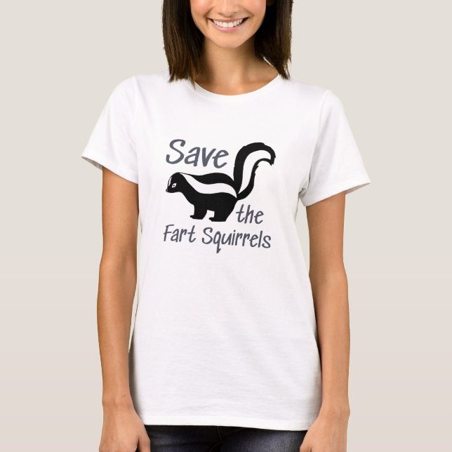 T-shirt Sauvez Les Écureuils (Devant)