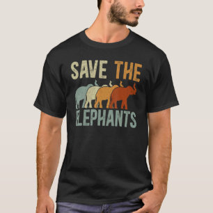 T-shirt Sauvez les éléphants Tusk Zoo Animal Zookeeper