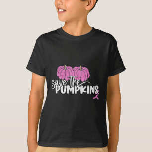 T-shirt Sauvez les femmes Citrouilles Sensibilisation au c