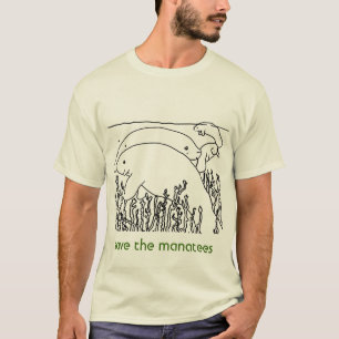 T-shirt sauvez les hommes de lamantins