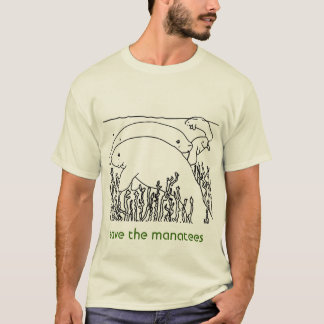 T-shirt sauvez les hommes de lamantins