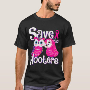 T-shirt Sauvez les Hooters Sensibilisation au cancer du se