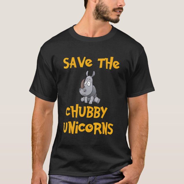 T-shirt Sauvez les licornes de Chubby (Devant)