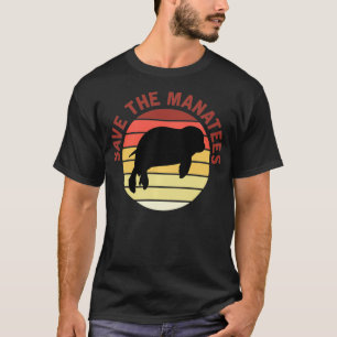 T-shirt Sauvez Les Manatees Animal Sea Cow Trichechidae Re