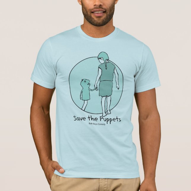 T-shirt Sauvez les marionnettes (le vert de Kermit) (Devant)