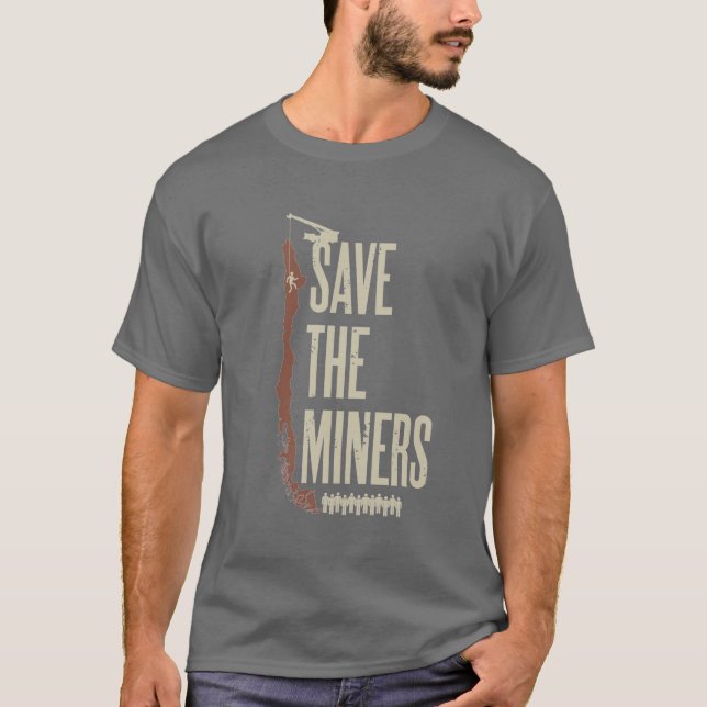 T-shirt Sauvez les mineurs chiliens (Devant)