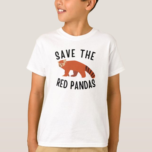 T-shirt Sauvez Les Pandas Rouges (Devant)
